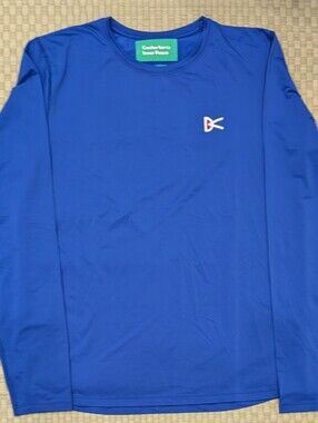 LNWOT District Vision Deva Tech Logo Long Sleeve T-shirt in Ocean Men's Size 1/S